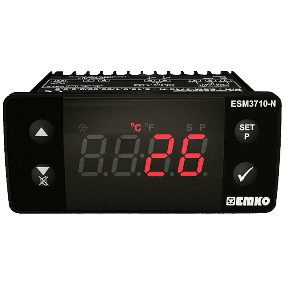 Emko ESM-3710-N 2bodový regulátor termostat PTC -50 do 150 °C relé 16 A (d x š x v) 71 x 76 x 34.5 mm