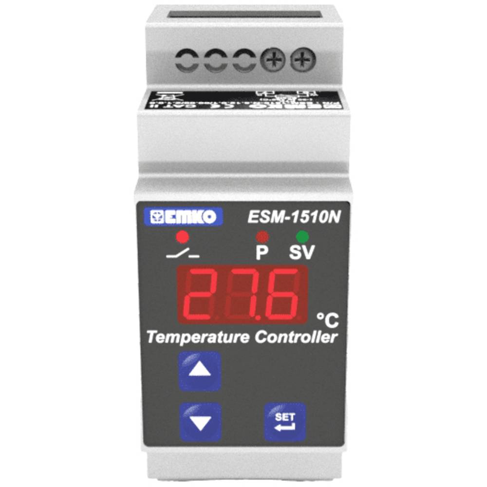 Emko ESM-1510-N 2bodový regulátor termostat Pt1000 -50 do 400 °C relé 10 A (d x š x v) 61.2 x 35 x 90 mm
