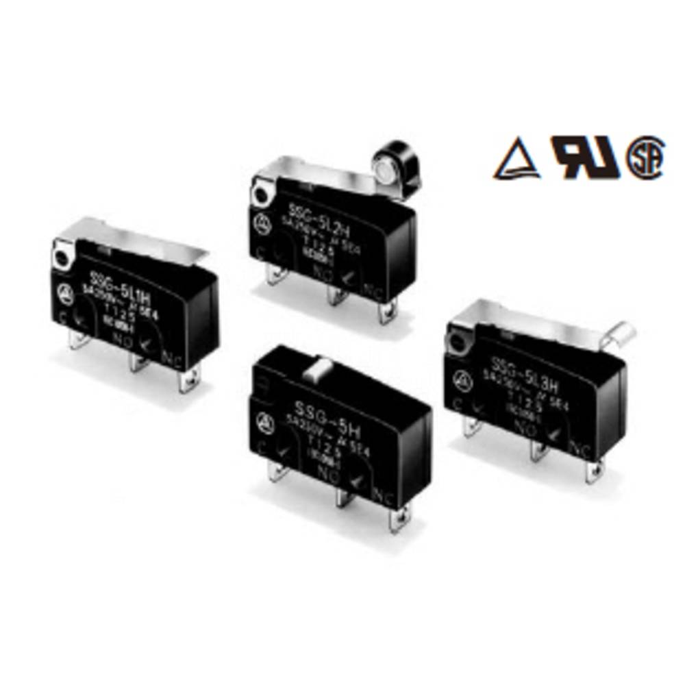 Omron SSG-01L2P mikrospínač 30 V/DC 0.1 A 1x zap/(zap) 1 ks Bag