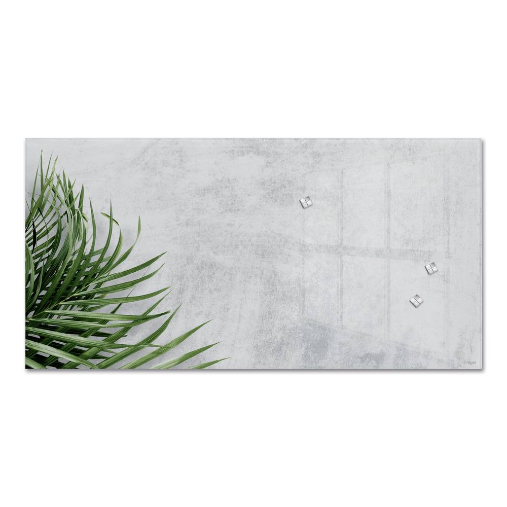 Sigel magnetická skleněná tabule Design Botanic (š x v) 910 mm x 460 mm šedá, zelená GL288