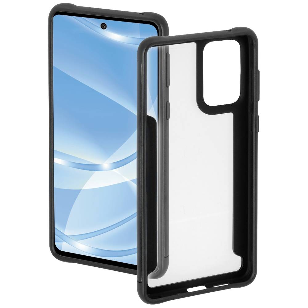Hama Cover "Metallic Frame" für Samsung Galaxy A73 5G, Transparent/Schwarz Cover Galaxy A73 černá