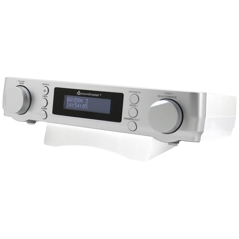 soundmaster UR2022SI vestavěné rádio DAB+, FM funkce alarmu stříbrná