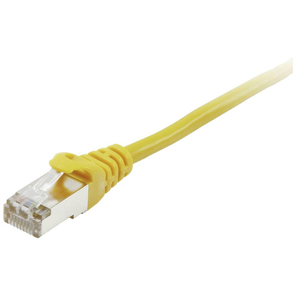 Equip 605564 RJ45 síťové kabely, propojovací kabely CAT 6 S/FTP 5.00 m žlutá pozlacené kontakty 1 ks