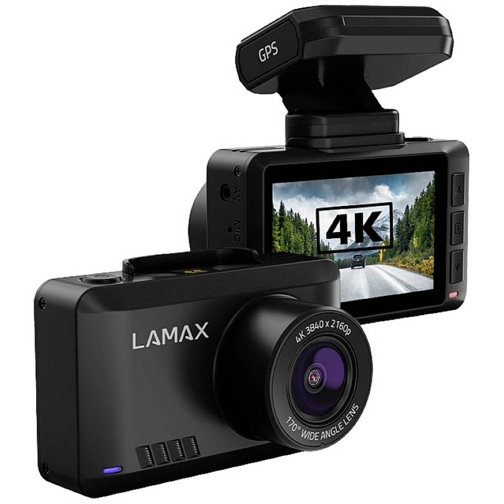 Lamax T10 kamera za čelní sklo s GPS, 170 ° zobrazení dat ve videu, G-senzor, WDR, záznam smyčky, automatický start, GPS