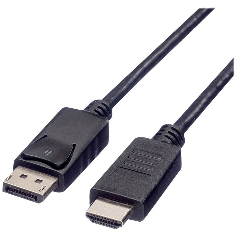 Roline green DisplayPort kabel Konektor DisplayPort, Zástrčka HDMI-A 2.00 m černá 11.44.5781 stíněný, bez halogenů, kryt