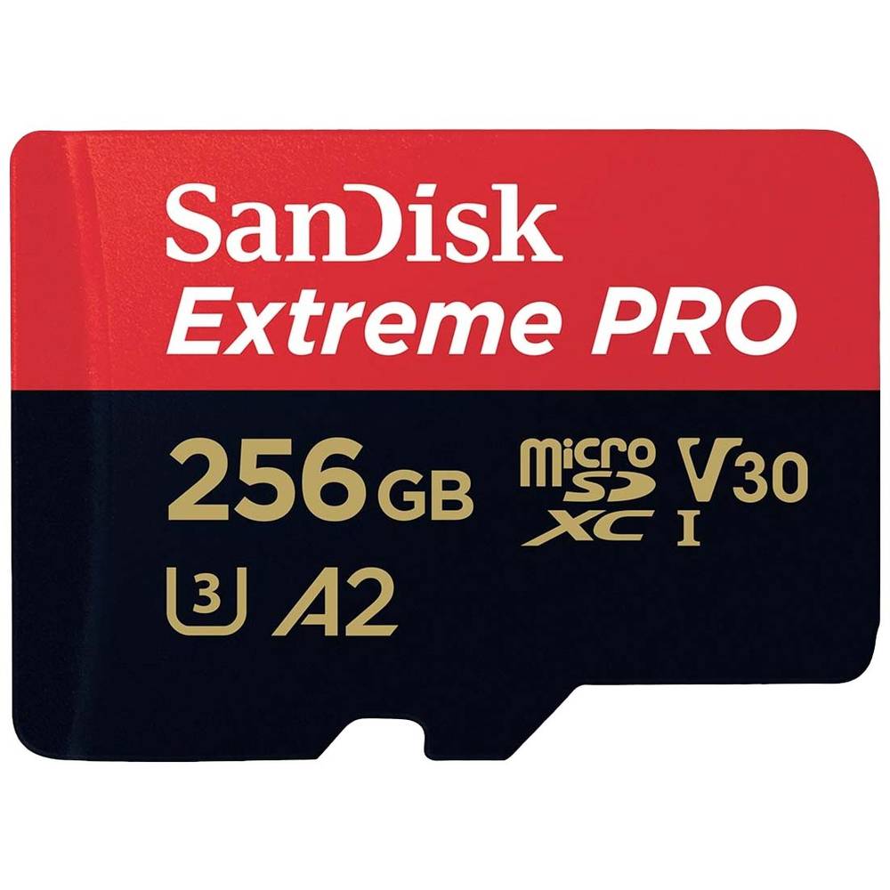 SanDisk Extreme PRO paměťová karta microSDXC 256 GB Class 10, UHS-I, v30 Video Speed Class nárazuvzdorné, vodotěsné