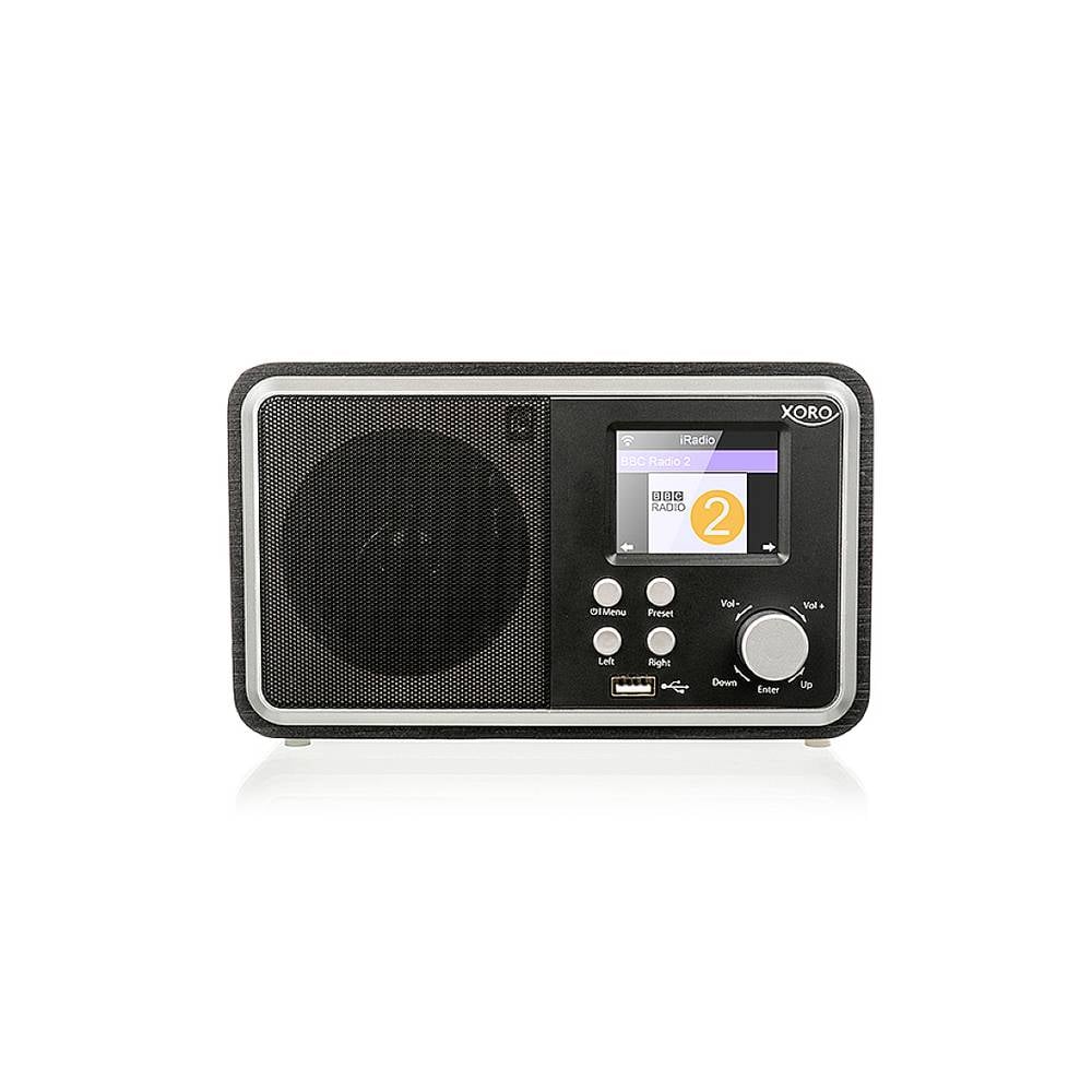 Xoro HMT 300 V2 internetové stolní rádio internetové Bluetooth, USB, Wi-Fi, internetové rádio s USB nabíječkou, vč. dálk