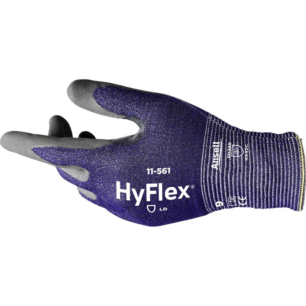 Ansell HyFlex® 11561R080-1P nylon, HPPE, čedič, Spandex®, polyester pracovní rukavice Velikost rukavic: 8 EN 388:2016, E