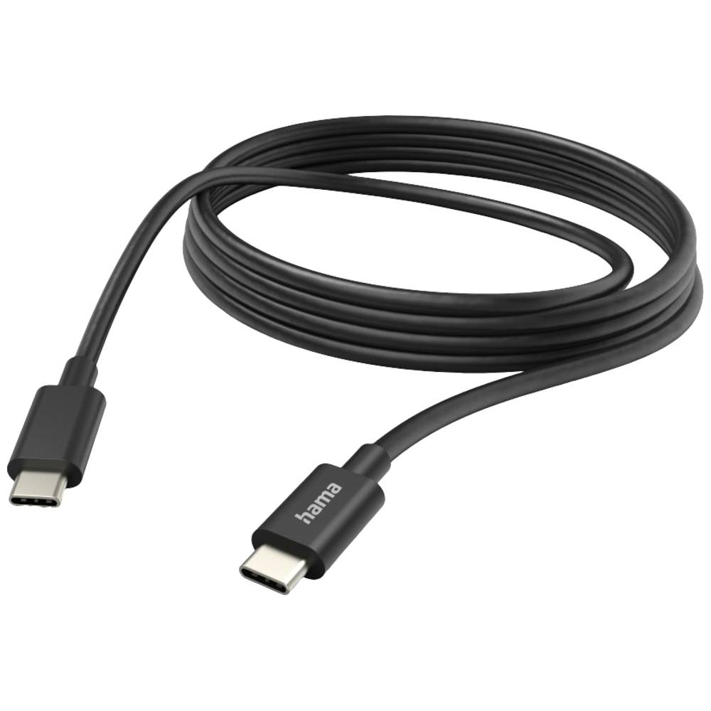 Hama Nabíjecí kabel USB USB 2.0 USB-C ® zástrčka, USB-C ® zástrčka 3.00 m černá 00201593