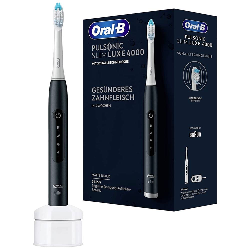 Oral-B Pulsonic Slim Luxe 4000 4000 elektrický kartáček na zuby bílá, černá