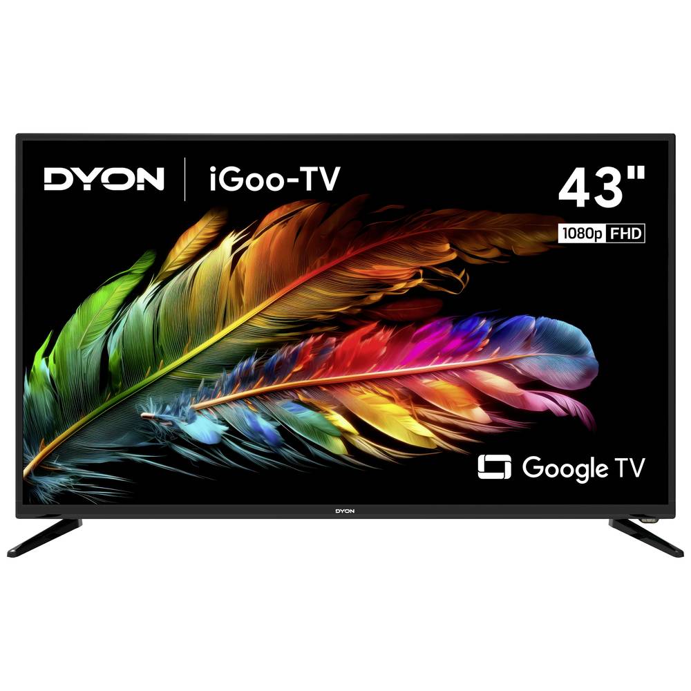 Dyon iGoo-TV 43F LED TV 109.2 cm 43 palec Energetická třída (EEK2021) F (A - G) CI+, DVB-C, DVB-S2, DVB-T2, Full HD, Sma