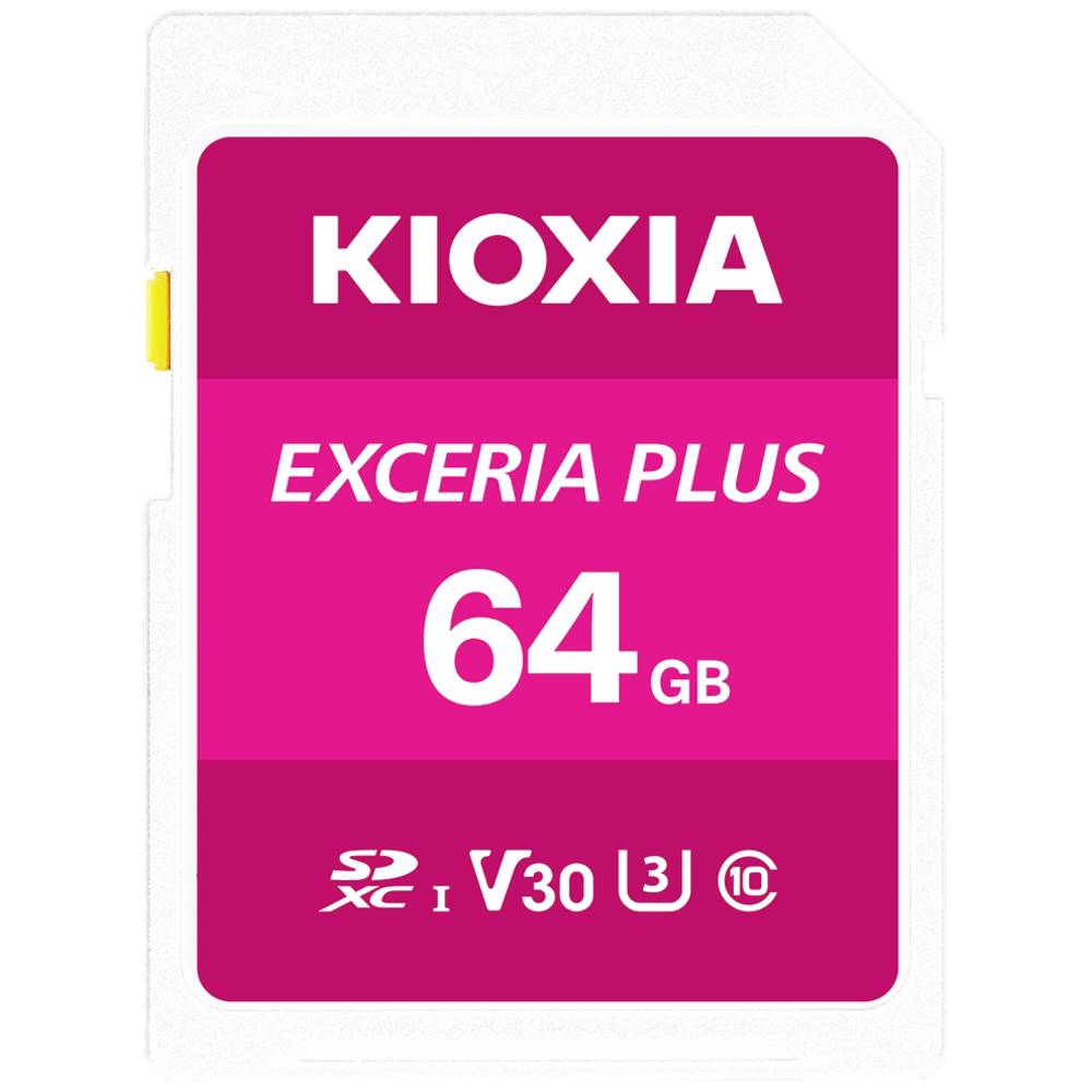 Kioxia EXCERIA PLUS paměťová karta SDXC 64 GB UHS-I, v30 Video Speed Class
