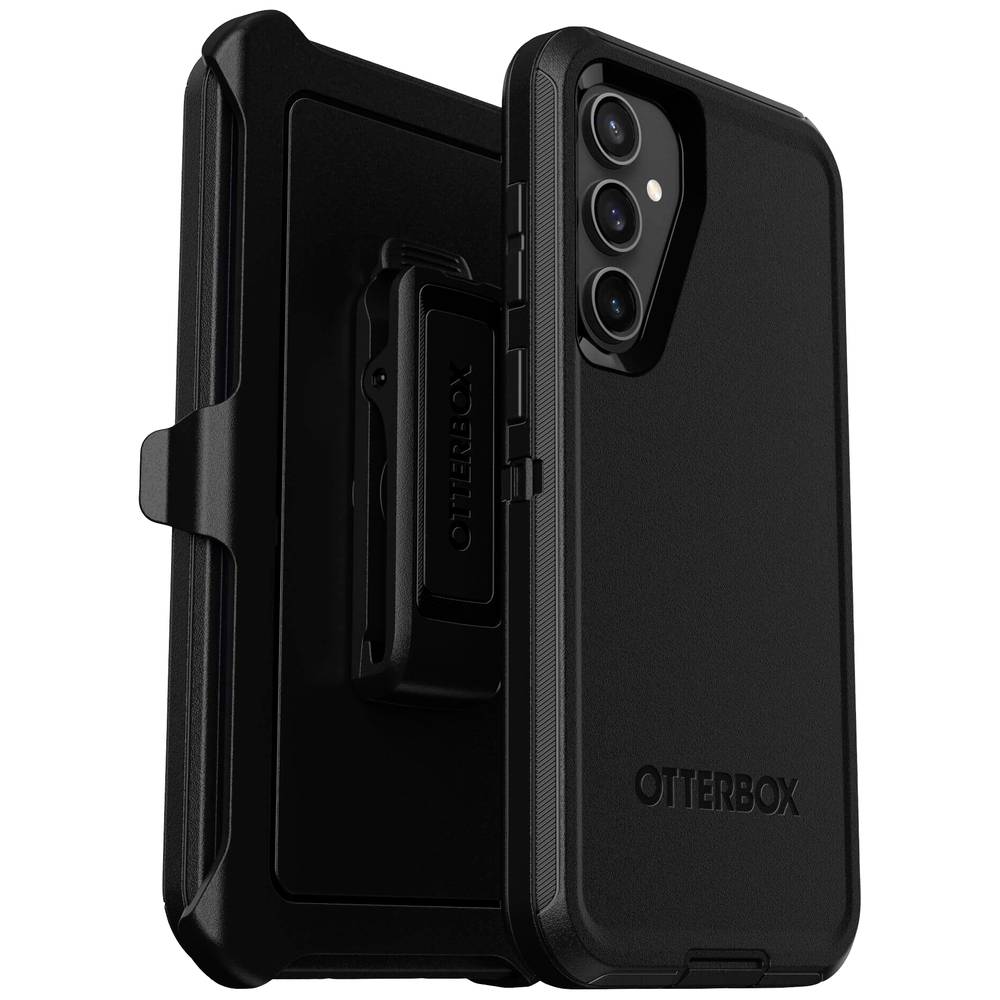 Otterbox Defender Series Case zadní kryt na mobil Samsung Galaxy S23 FE černá odolné vůči nárazům, stojící, indukční nab