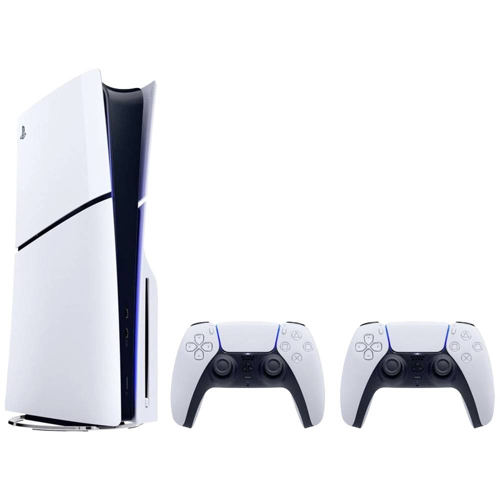 Sony Herní konzola PlayStation® 5 Slim Standard Edition 1.02 TB bílá, černá vč. 2 kontrolérů