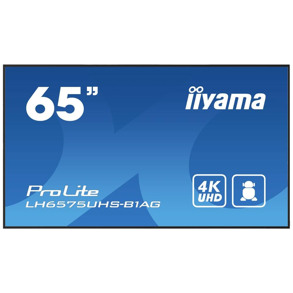 Iiyama ProLite LH6575UHS-B1AG displej Digital Signage Energetická třída (EEK2021): G (A - G) 164 cm 64.5 palec 3840 x 21