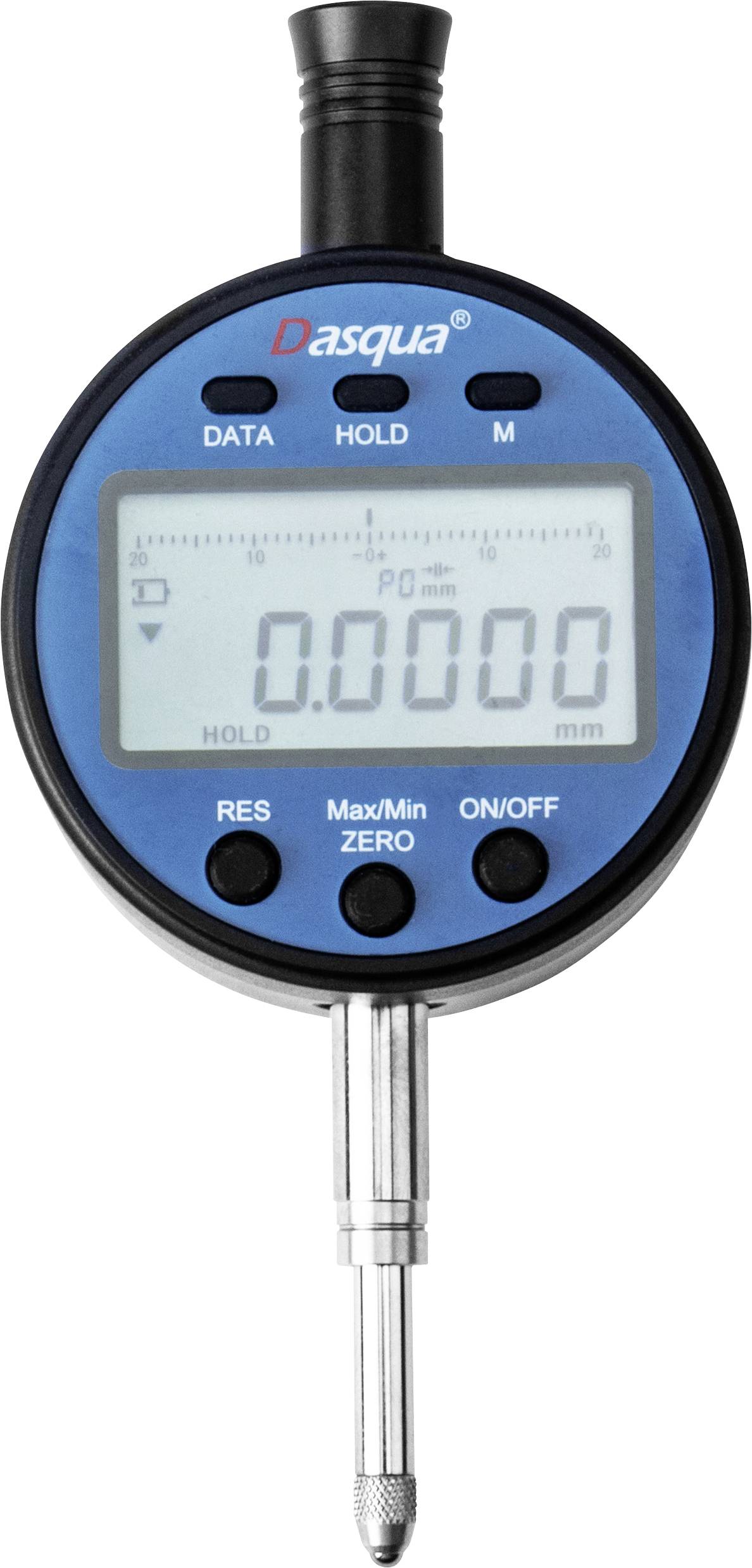 Dasqua 5900-1010 Meetklok (l x b) 128.2 mm x 33.3 mm Met controlemaat 12.7 mm Aflezing: 0.005 mm