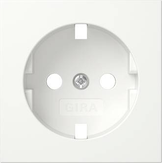 GIRA Systeem 55 Centraalplaat Wandcontactdoos Zuiver wit MAT 492027