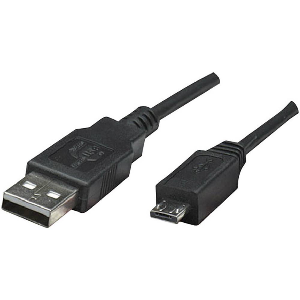 Arduino USB kabel USB 2.0 USB-A zástrčka, USB Micro-B zástrčka 1.80 m černá A000071