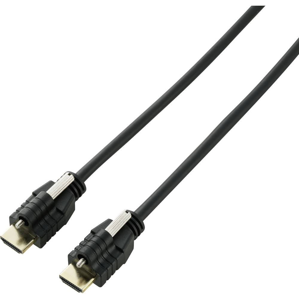 SpeaKa Professional HDMI kabel Zástrčka HDMI-A, Zástrčka HDMI-A 2.00 m černá SP-9784184 Audio Return Channel, pozlacené