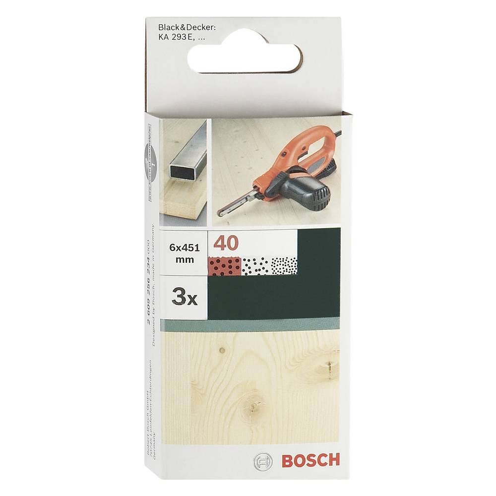 Bosch Accessories 2609256236 brusný pás Zrnitost 120 (d x š) 451 mm x 6 mm 3 ks
