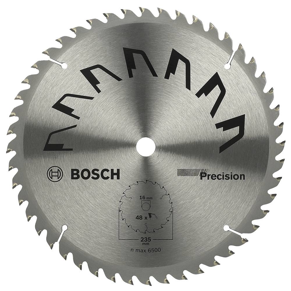 Bosch Accessories Precision 2609256881 tvrdokovový pilový kotouč 235 x 16 mm Počet zubů (na palec): 48 1 ks