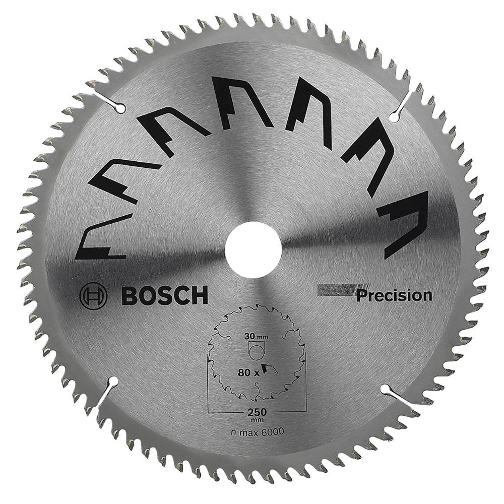 Bosch Accessories Precision 2609256882 tvrdokovový pilový kotouč 250 x 30 mm Počet zubů (na palec): 80 1 ks