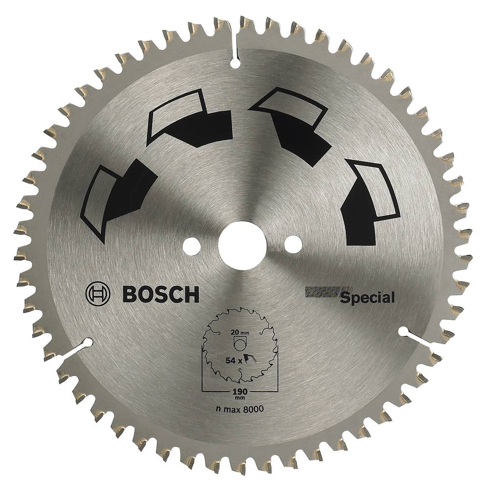 Bosch Accessories Special 2609256891 tvrdokovový pilový kotouč 190 x 20 mm Počet zubů (na palec): 54 1 ks