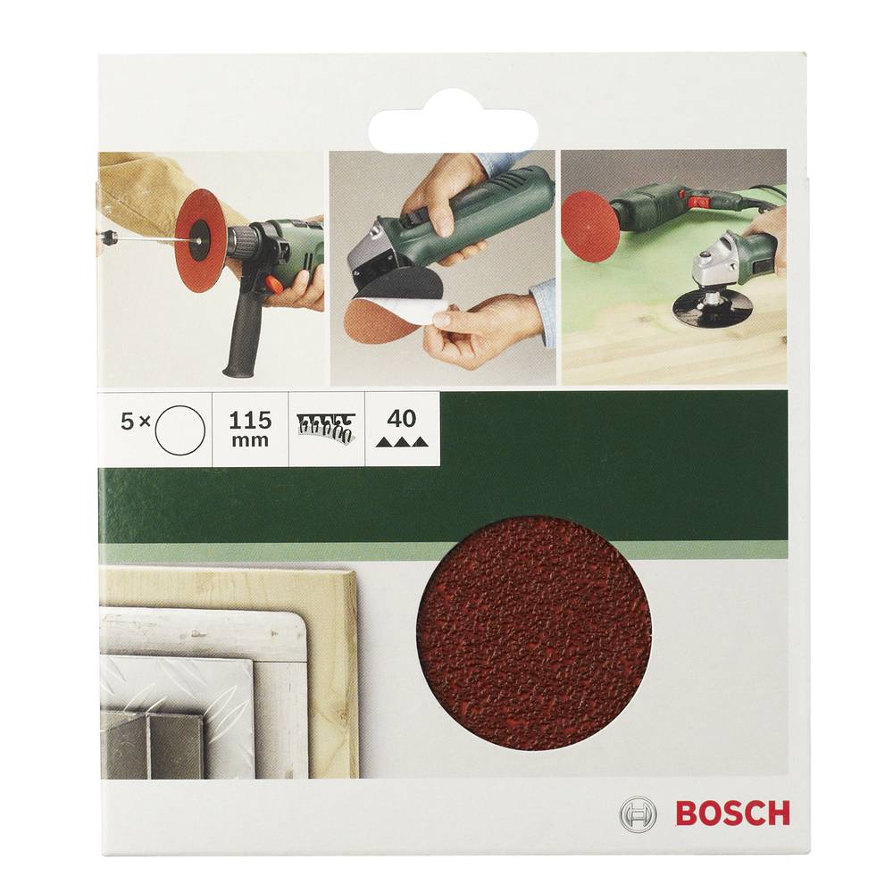 Bosch Accessories 2609256B47 brusný papír pro brusné kotouče bez otvorů Zrnitost 60, 120, 180 (Ø) 125 mm 1 sada