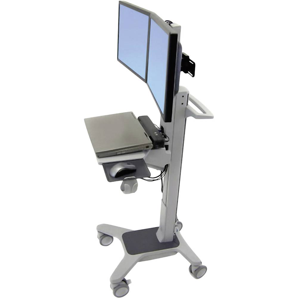 Ergotron Neo-Flex® Dual WideView WorkSpace 2násobný Pojízdný vozík na PC/monitor 25,4 cm (10) - 55,9 cm (22) šedá odklád