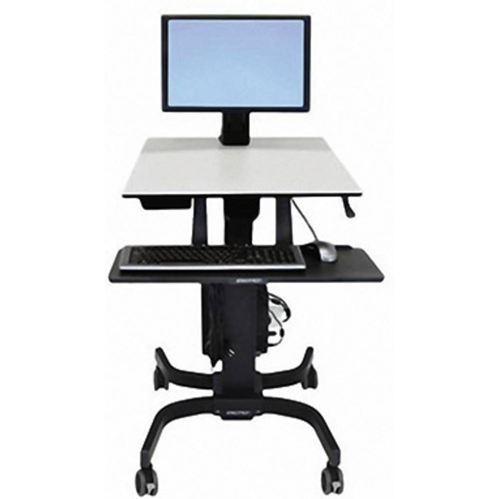 Ergotron WorkFit-C 1násobné Mobilní pracoviště pro PC pro práci v sedě nebo ve stoje 25,4 cm (10) - 61,0 cm (24) černá,