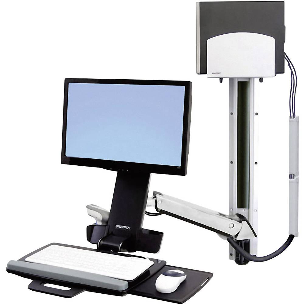 Ergotron StyleView Sit-Stand Combo System 1násobné držák na zeď pro monitor 25,4 cm (10) - 61,0 cm (24) nastavitelná výš