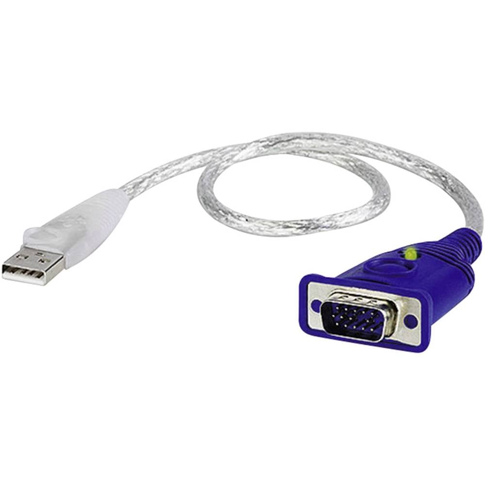 ATEN 2A-130G VGA / USB adaptér [1x VGA zástrčka - 1x USB 2.0 zástrčka A] transparentní 0.35 m