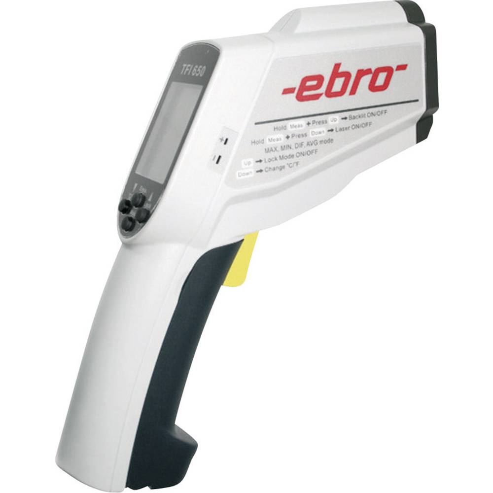 ebro TFI 650 infračervený teploměr Kalibrováno dle (ISO) Optika 50:1 -60 - +1500 °C kontaktní měření