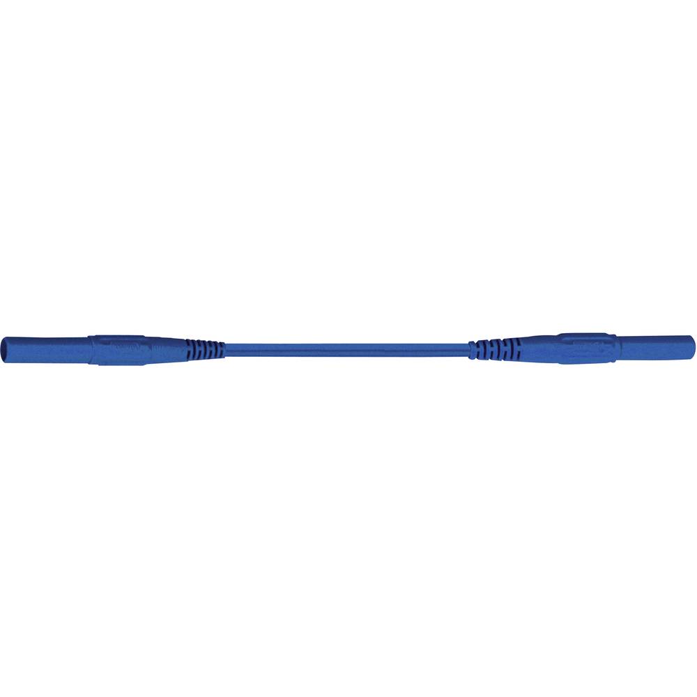 Stäubli XMS-419 bezpečnostní měřicí kabely [lamelová zástrčka 4 mm - lamelová zástrčka 4 mm] 1.50 m, modrá, 1 ks