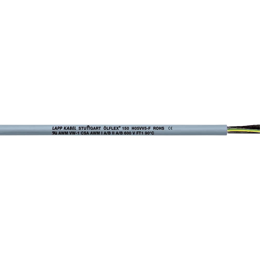 LAPP ÖLFLEX® 150 15104-600 řídicí kabel 4 G 0.75 mm², 600 m, šedá