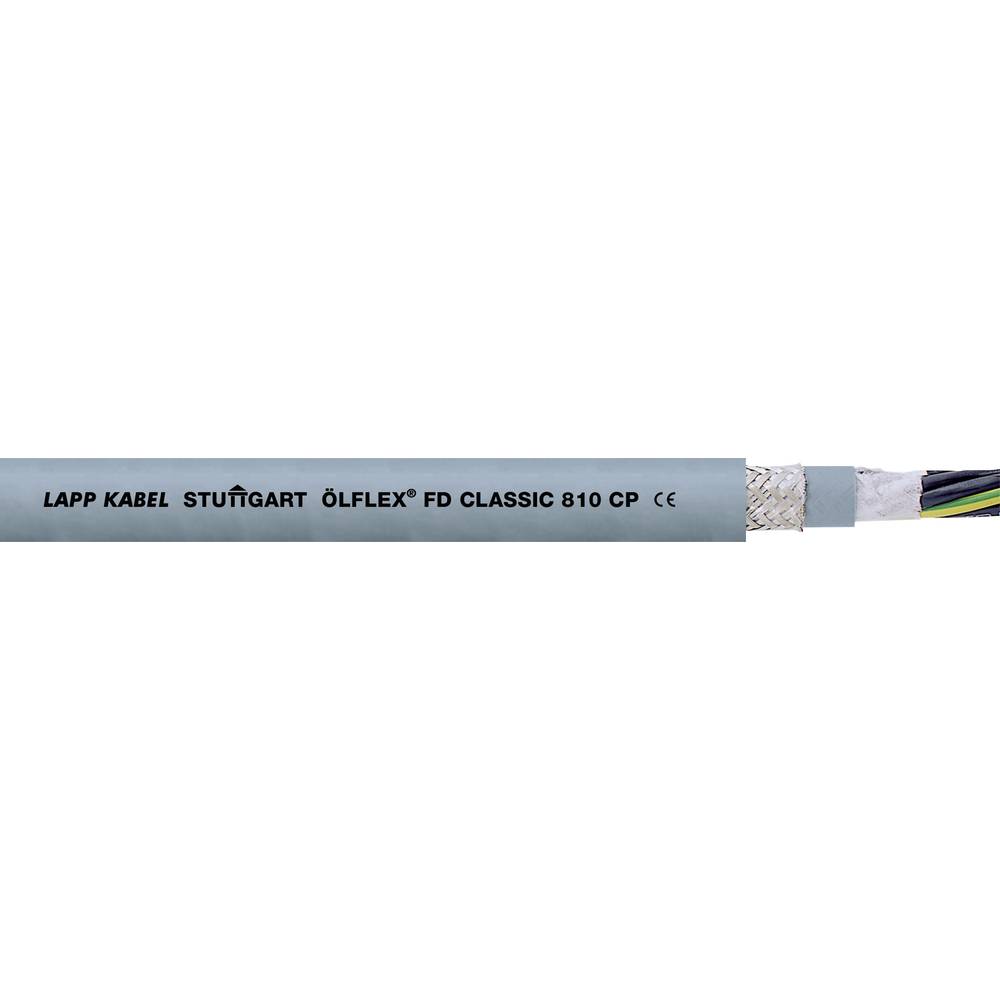 LAPP 26453-100 kabel pro energetické řetězy ÖLFLEX® CLASSIC FD 810 CP 7 G 1.50 mm² šedá 100 m