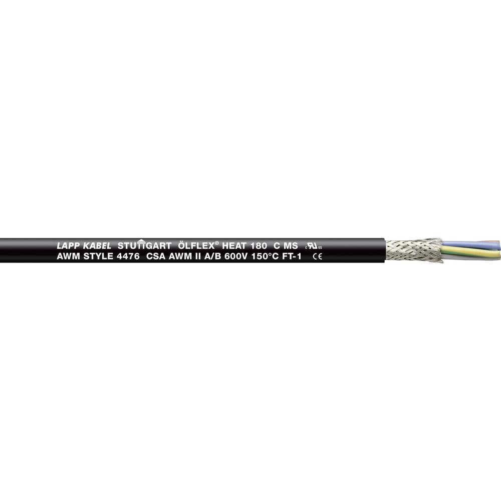 LAPP ÖLFLEX® HEAT 180 C MS vysokoteplotní kabel 7 G 1 mm² černá 46712-100 100 m