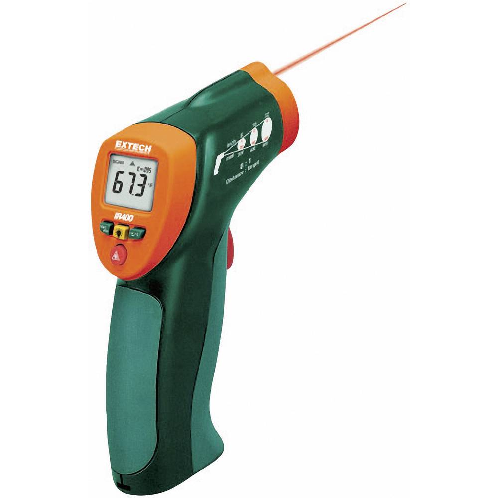 Extech IR400 infračervený teploměr Kalibrováno dle (ISO) Optika 8:1 -20 - +332 °C