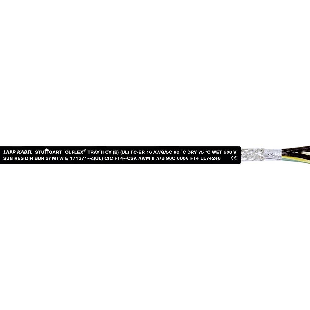 LAPP ÖLFLEX® TRAY II CY 2210040-610 řídicí kabel 4 G 6 mm², 610 m, černá