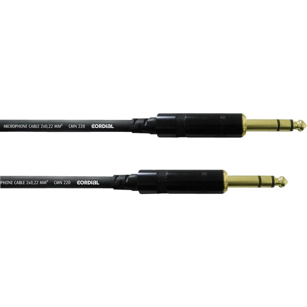 Cordial CFM1,5VV nástroje kabel [1x jack zástrčka 6,3 mm - 1x jack zástrčka 6,3 mm] 1.50 m černá