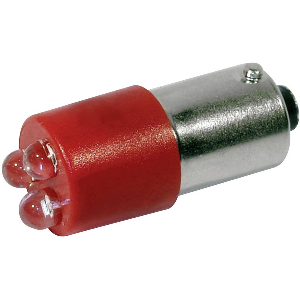 CML 18620350 indikační LED červená BA9s 24 V/DC, 24 V/AC 400 mcd