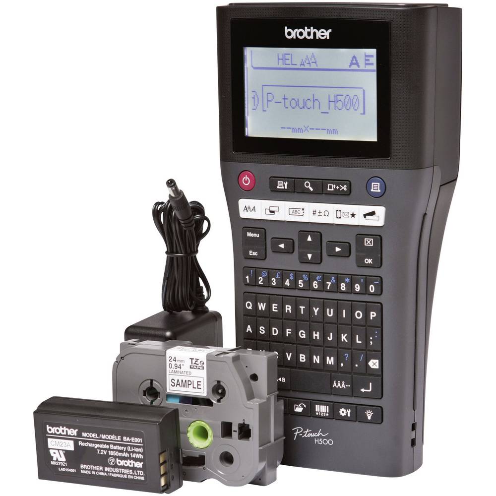 Brother P-touch H500LI štítkovač vhodné pro pásky: TZ 3.5 mm, 6 mm, 9 mm, 12 mm, 18 mm, 24 mm