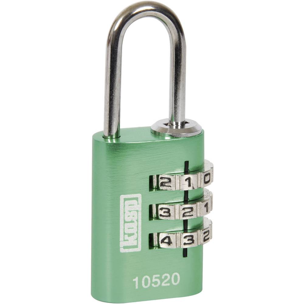 Kasp K10520GRED visací zámek 20 mm zelená na heslo