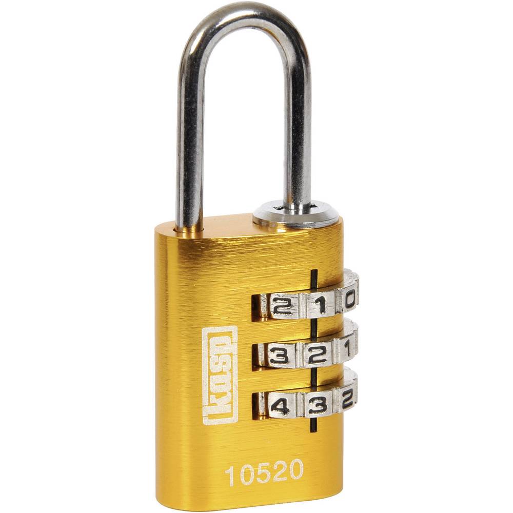 Kasp K10520YELD visací zámek 20 mm žlutá na heslo