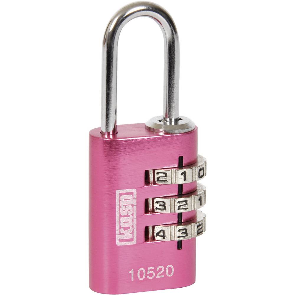 Kasp K10520PIND visací zámek 20 mm růžová na heslo