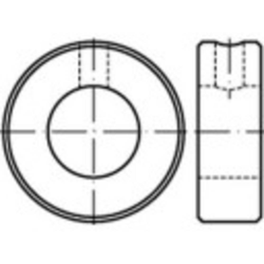 TOOLCRAFT 112450 stavěcí kroužky vnější Ø: 40 mm M8 DIN 705 ocel 10 ks