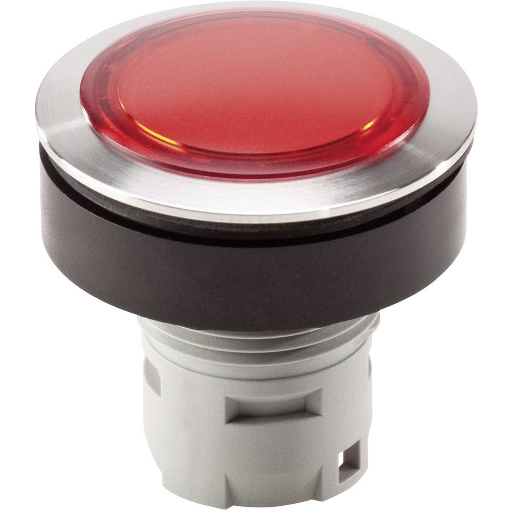 Schlegel RRJVAN signalizační světlo lze popisovat, vystouplé tlačítko nerezová ocel, červená 10 ks