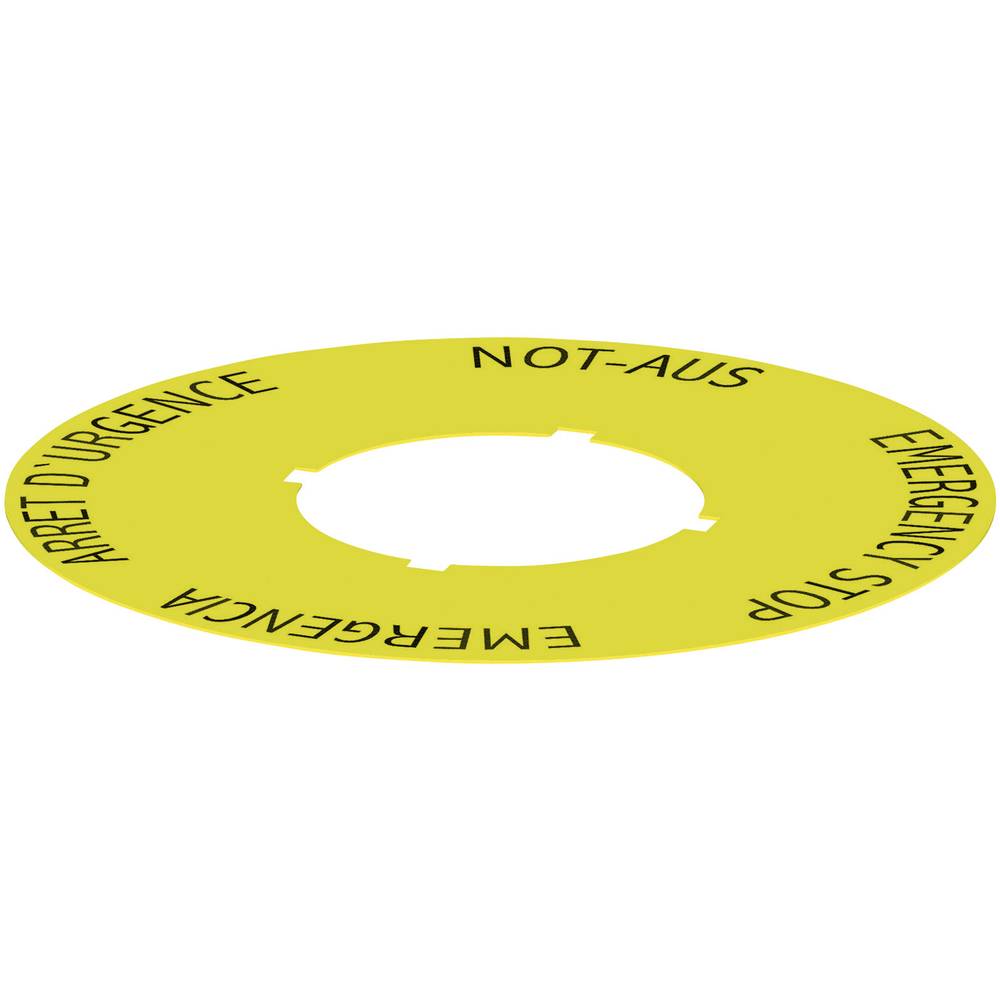Schlegel NAS_30 štítek s popisem samolepicí, okrouhlý (Ø) 75 mm bez potisku žlutá 10 ks