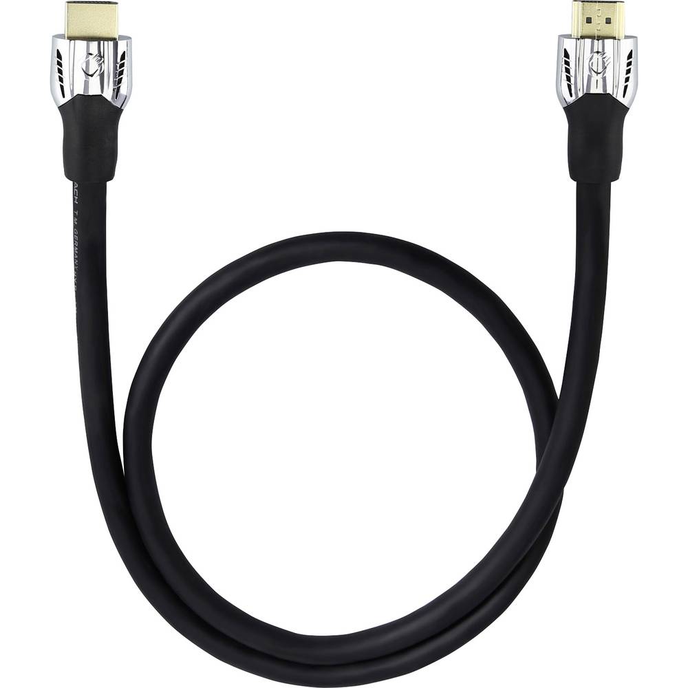 Oehlbach HDMI kabel Zástrčka HDMI-A, Zástrčka HDMI-A 1.70 m černá 42502 Audio Return Channel, pozlacené kontakty, Ultra
