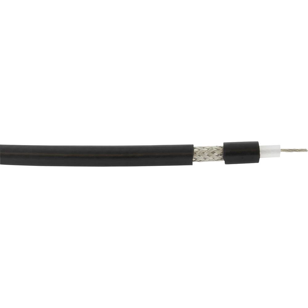 VOKA Kabelwerk 300902-01-100 koaxiální kabel vnější Ø: 5.40 mm RG58 C/U 50 Ω černá 100 m